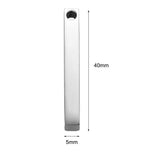 5pcs Unisex Stainless Steel Bar Pendant for Necklace