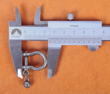 5 pcs Vintage Silver Shackle Joint Key Chain Hook Leathercraft Hardware