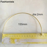 Vintage Style Collar Raw Brass Round Wire Necklace 2mm