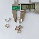 5 pcs High Quality Jewelry Clasps Set - Heart Clasp, Bracelet Clasp, Pearl Clasp