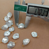 5pcs Keshi Freshwater Pearl Beads 13-17mm Baroque Shape with Hanger