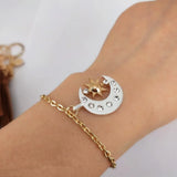 Celestial Sun And Moon Charm Pendant Set - 5 Pcs