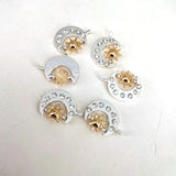Celestial Sun And Moon Charm Pendant Set - 5 Pcs