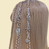Hairpin for Women Girls Charms Spiral Hair Ring Clips Hair Braids Accessories