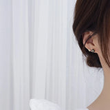 5-pc Diamond Earrings Set 925 Silver Needle Wedding Bridal Jewelry