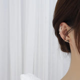 5-pc Diamond Earrings Set 925 Silver Needle Wedding Bridal Jewelry