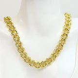 18K Plated Solo Link Chain Necklace with Lobsters 80128