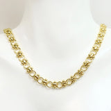18K Plated Solo Link Chain Necklace with Lobsters 80128
