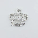 5 Rhinestone Crown Pendant Jewelry DIY Alloy Accessories