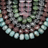 Natural Crystal Quartz Faceted Slab Loose Beads Pendants