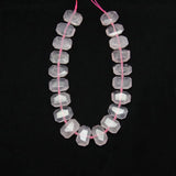 Natural Crystal Quartz Faceted Slab Loose Beads Pendants