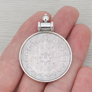Bohemia Flower Charms Pendants for Necklaces Jewelry Making 50x36mm