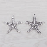 5 Large Starfish Sea Star Charms Pendants DIY Necklace Jewelry Making