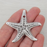 5 Large Starfish Sea Star Charms Pendants DIY Necklace Jewelry Making