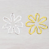 Tibetan Silver/Gold Large Flower Charms Pendants DIY Necklace Jewelry