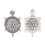 5 x Tibetan Silver Turtle Tortoise Charms Hollow Animal Pendants 52x31mm