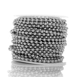 5 yd Stainless Steel Beaded Ball Chains for DIY Necklaces