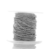 5 yd Stainless Steel Beaded Ball Chains for DIY Necklaces