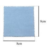 8x8cm Silver Polishing Cloth Jewelry Cleaning Anti Tarnish Wiping Cloth