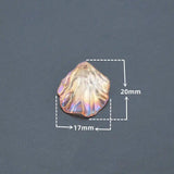 50/100/150Pcs 20x17mm Shell Plastic Beads Petals Charm