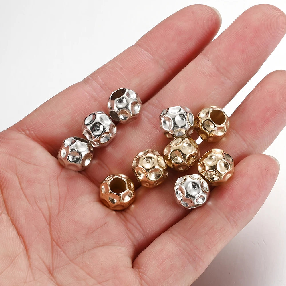 10mm Vintage Big Hole CCB Plastic Beads Spacer Beads For Jewelry Making DIY