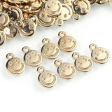 50/100/150pcs Smiley Face Charms 13x10mm Pendant DIY Jewelry Making