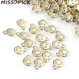 50/100/150pcs Smiley Face Charms 13x10mm Pendant DIY Jewelry Making