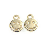 50/100/150pcs Smiley Face Charms 13x10mm Pendant DIY Jewelry Making