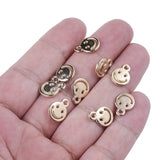 50/100/150pcs Smiley Face Charms 13x10mm Pendant DIY Jewelry Making