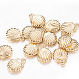 Acrylic Golden Pendant Charm CCB Coin Shell Heart Star Pendant