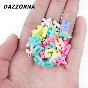 Acrylic Candy Letter Beads Lot for DIY Jewelry Making