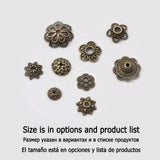 200pcs Mix Tibetan Metal Spacer End Bead Caps for Jewelry Making