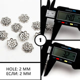 200pcs Mix Tibetan Metal Spacer End Bead Caps for Jewelry Making