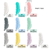 Feather Shape Silicone Beads for DIY Jewelry Making and Pacifier Chains
