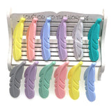 Feather Shape Silicone Beads for DIY Jewelry Making and Pacifier Chains