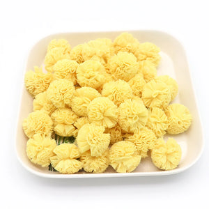 Lace Mesh Ball Plush Pom Poms DIY Material