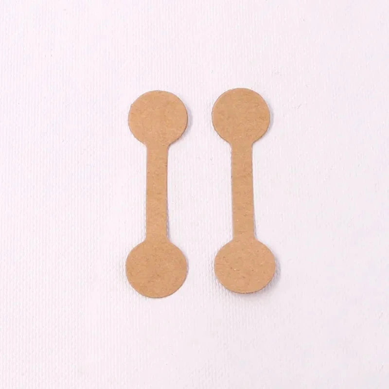 50/100PCS Blank Tags Necklace Ring Labels Stickers Jewelry Display Card