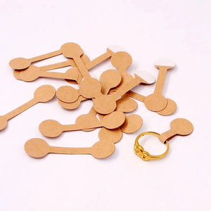 50/100PCS Blank Tags Necklace Ring Labels Stickers Jewelry Display Card