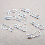 50/100PCS 925 Silver Matte Hook Earrings for Crystal Stone DIY Jewelry Making