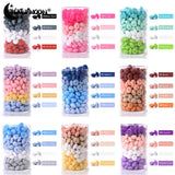 50/100Pcs 12mm Silicone Lentil Beads for Baby Nursing Teething Necklace
