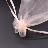 50/100Pcs Champagne Pink Organza Bag Jewelry Packaging Bags