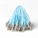 Colorful Lanyard Lasso Belt Rope Jump Ring Set for DIY Keychain Pendant