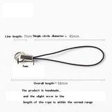 Colorful Lanyard Lasso Belt Rope Jump Ring Set for DIY Keychain Pendant