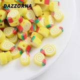 Donuts Shape Beads Charm Polymer Clay Spacer Loose Beads for DIY Jewelry Making