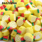 Donuts Shape Beads Charm Polymer Clay Spacer Loose Beads for DIY Jewelry Making