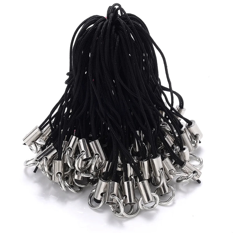 Lanyard Lariat Strap Cord Jump Ring Rope Keychain Hooks Set