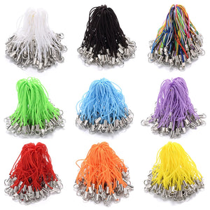 Lanyard Lariat Strap Cord Jump Ring Rope Keychain Hooks Set