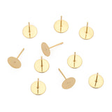 50-100Pcs 316L Stainless Steel Earring Stud DIY Ear Blank Post Pins 3-12mm