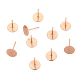50-100Pcs 316L Stainless Steel Earring Stud DIY Ear Blank Post Pins 3-12mm