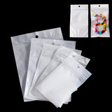50/100Pcs Self Sealing Zipper Opp Bag Jewelry Earring Storage Pouches